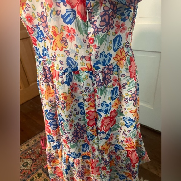 NWOT AQUA Floral Puff Sleeve Dress – Size XL, Bloomingdale’s Exclusive - Picture 5 of 7